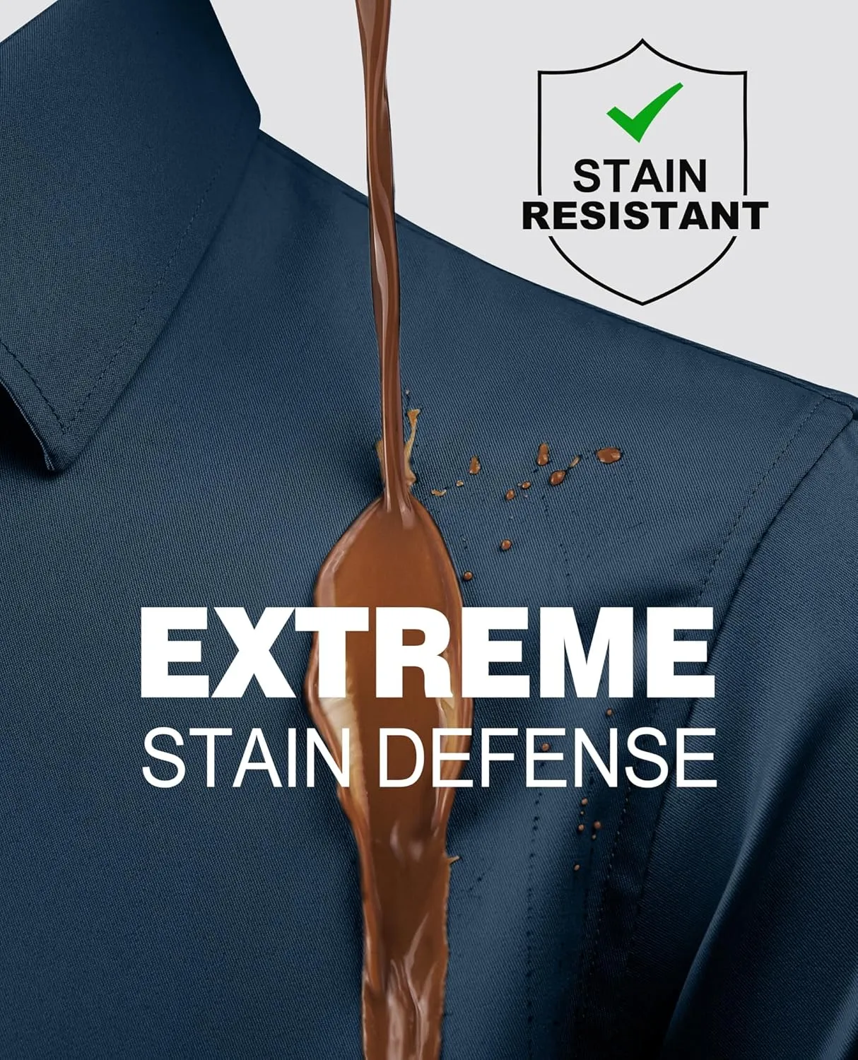 Alimens & Gentle Slim Fit Mens Dress Shirts for Men Button Down Long Sleeve Dress Shirts Wrinkle Free Formal Stain Proof