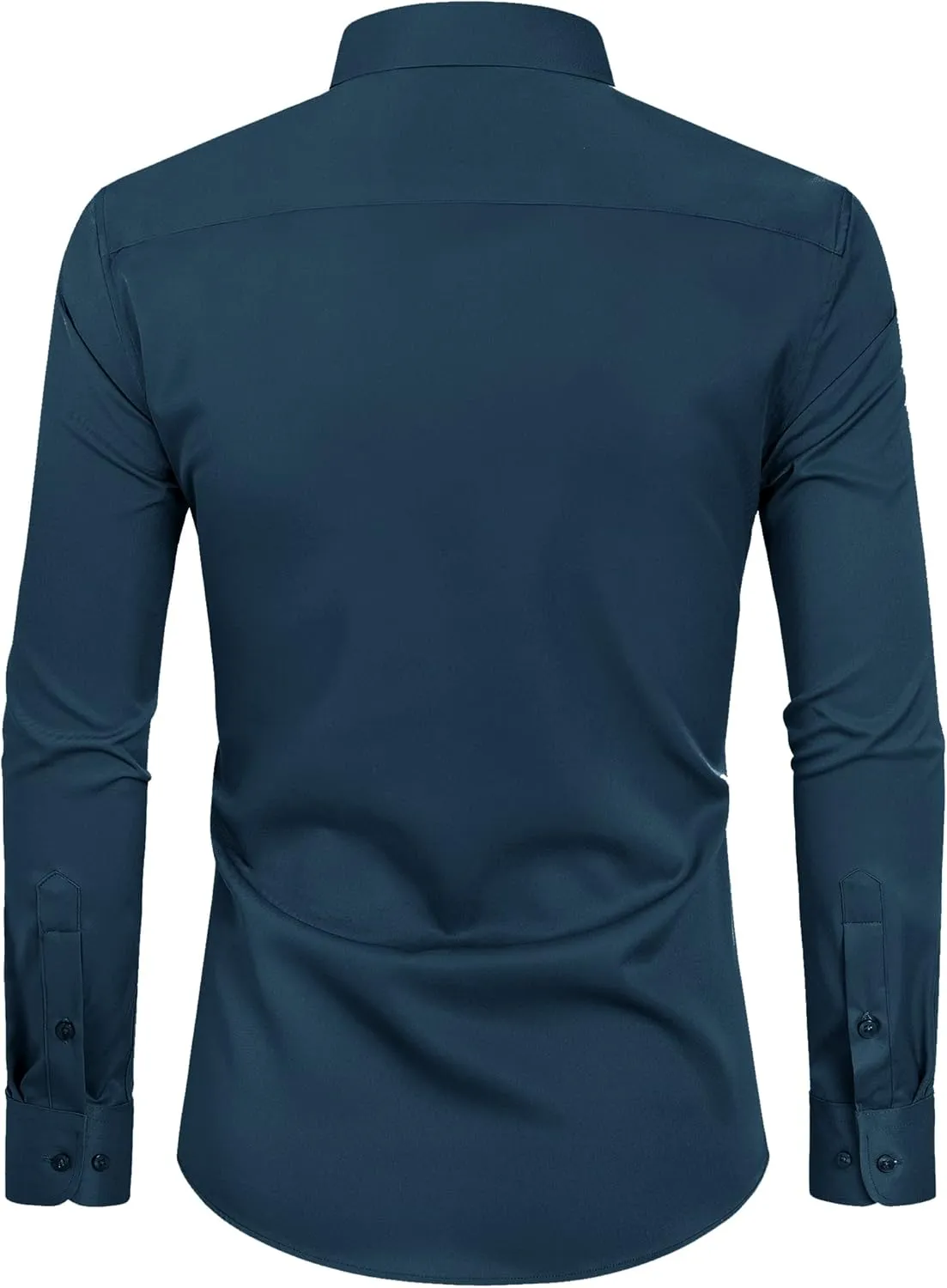 Alimens & Gentle Slim Fit Mens Dress Shirts for Men Button Down Long Sleeve Dress Shirts Wrinkle Free Formal Stain Proof