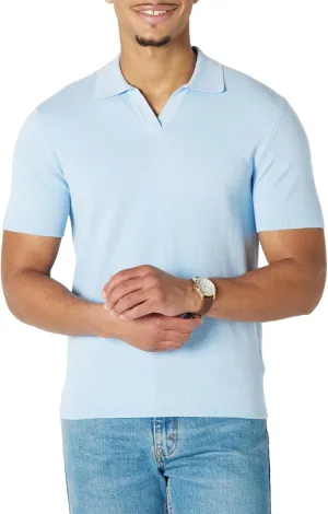 Amazon Essentials Men's Regular-Fit Short-Sleeve Knit Polo Sweater