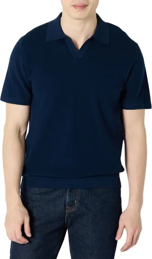 Amazon Essentials Men's Regular-Fit Short-Sleeve Knit Polo Sweater