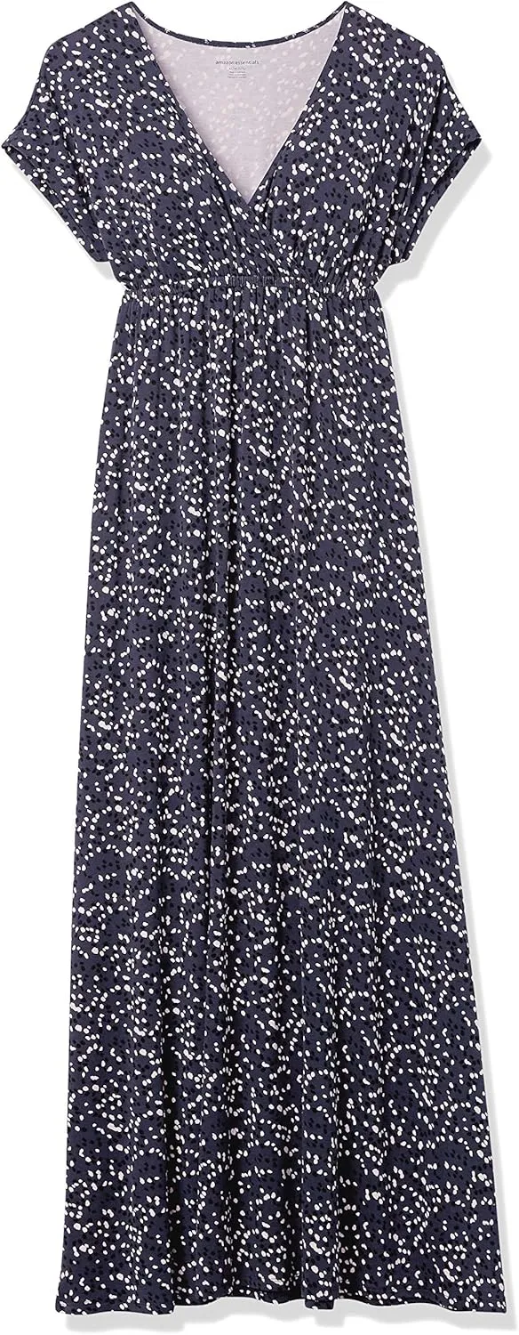 Amazon Essentials Women's Waisted Maxi Dress (Available in Plus Size)