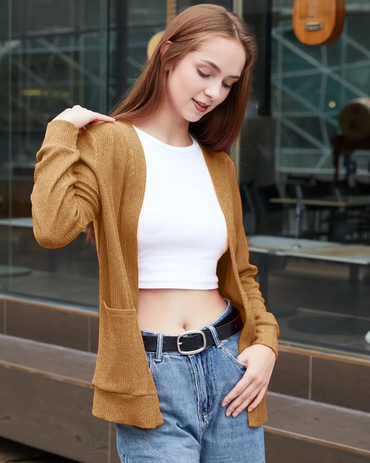 Argstar Women's Cardigan with 4 Pockets (Available in Inner Pocket)