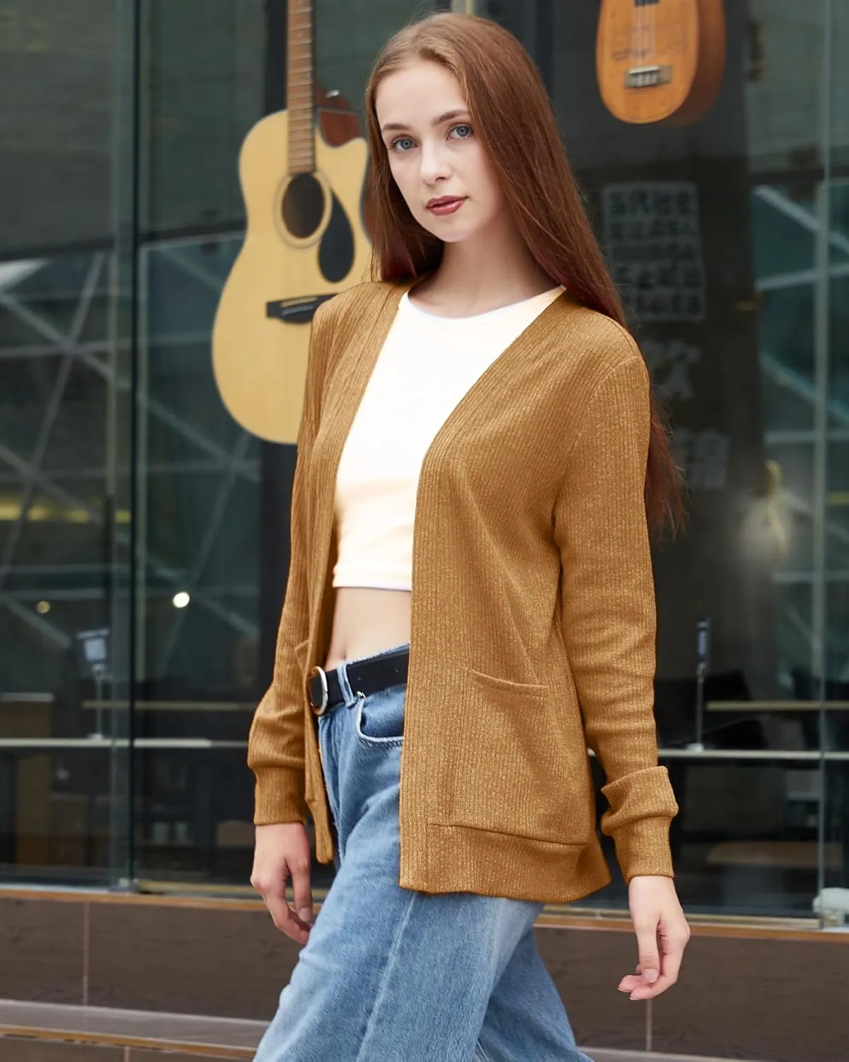 Argstar Women's Cardigan with 4 Pockets (Available in Inner Pocket)