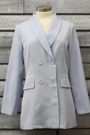 Available Long Sleeve Double Breasted Blazer