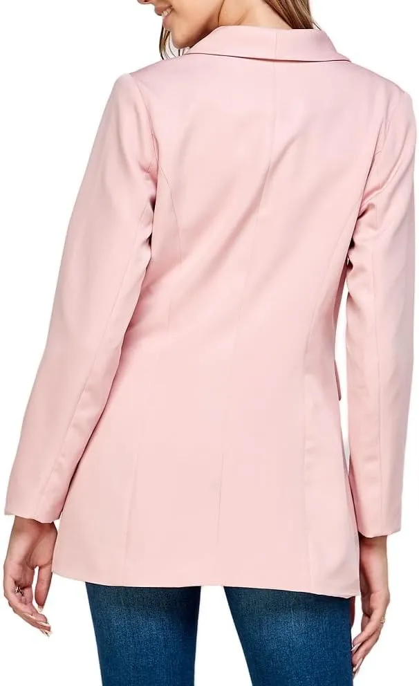 Available Long Sleeve Double Breasted Blazer