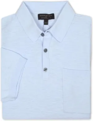 Banana Republic Mens Standard Fit Slub Knit Cotton Three Button Sweater Polo,