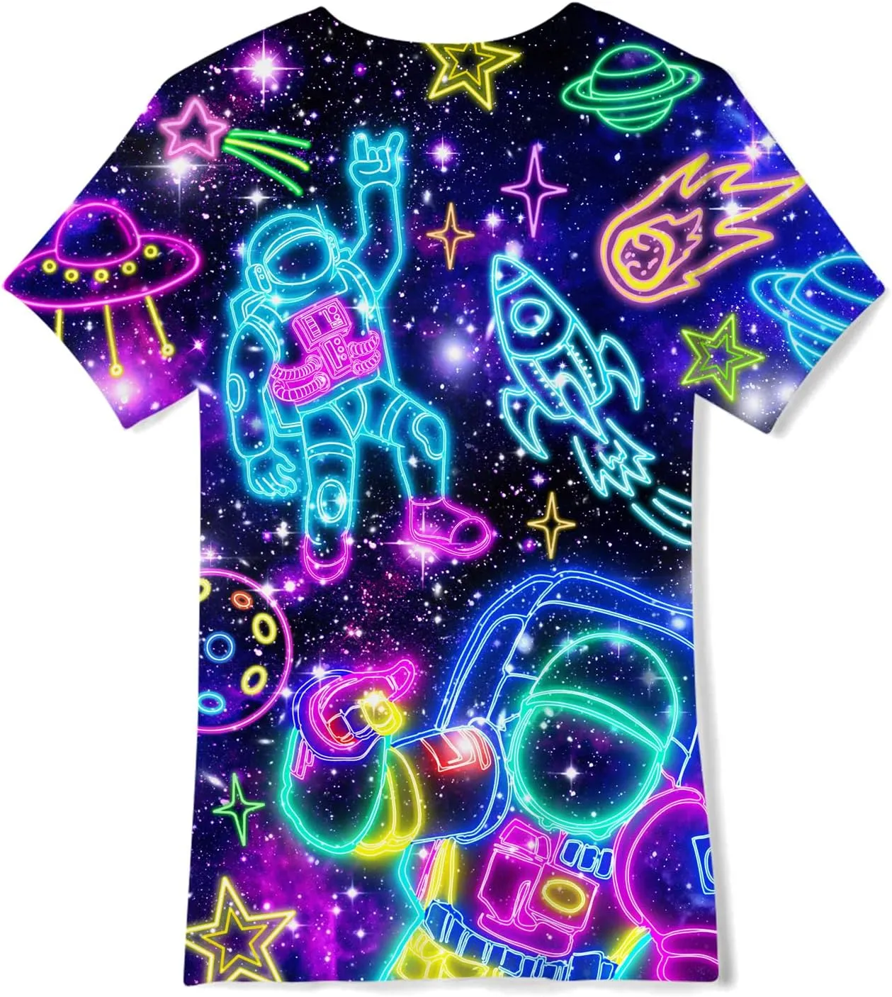 Enlifety Boys Girls T-Shirts 3D Graphic Shirts Kids Cool Short Sleeve Tees Size 4-14T