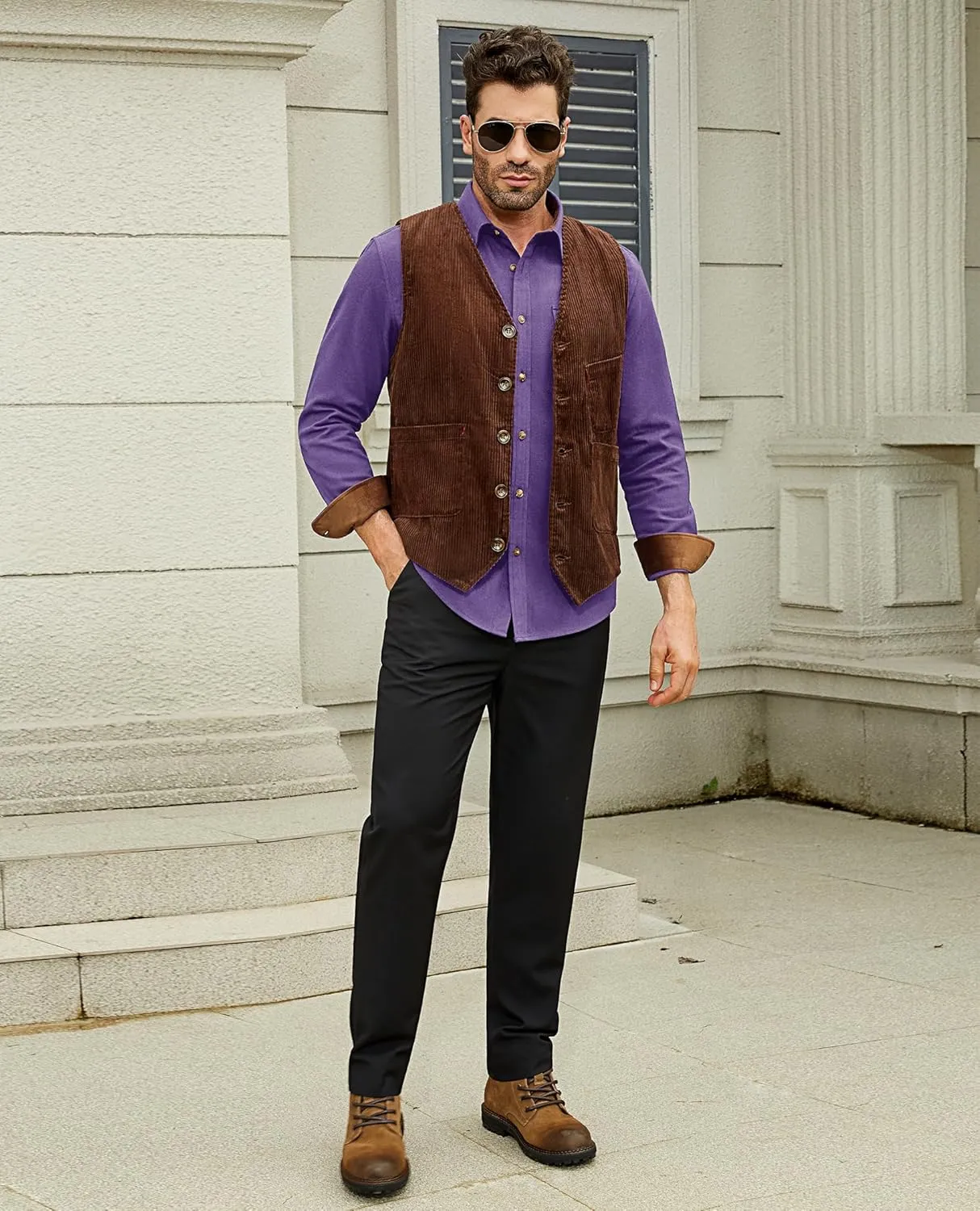 Flannel Shirt for Men Long Sleeve Mens Dress Shirts Cotton Casual Button Down Shirt Big Work Shacket Jackets