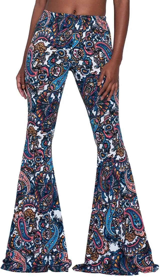 Herose Tall Ladies Soft Flared Leggings Pants Floor Length S-2XL