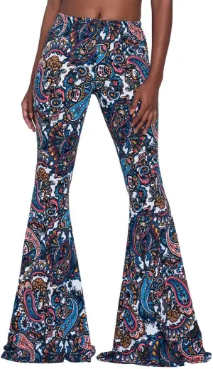 Herose Tall Ladies Soft Flared Leggings Pants Floor Length S-2XL