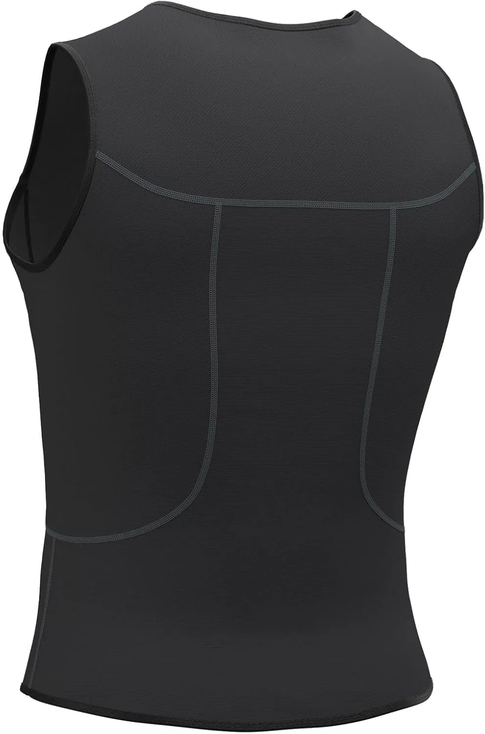 Hevto Men Wetsuit Tops and Vest 3/2mm Neoprene Jacket Surfing Swimming Front Zip Wet Suit for Water Sports