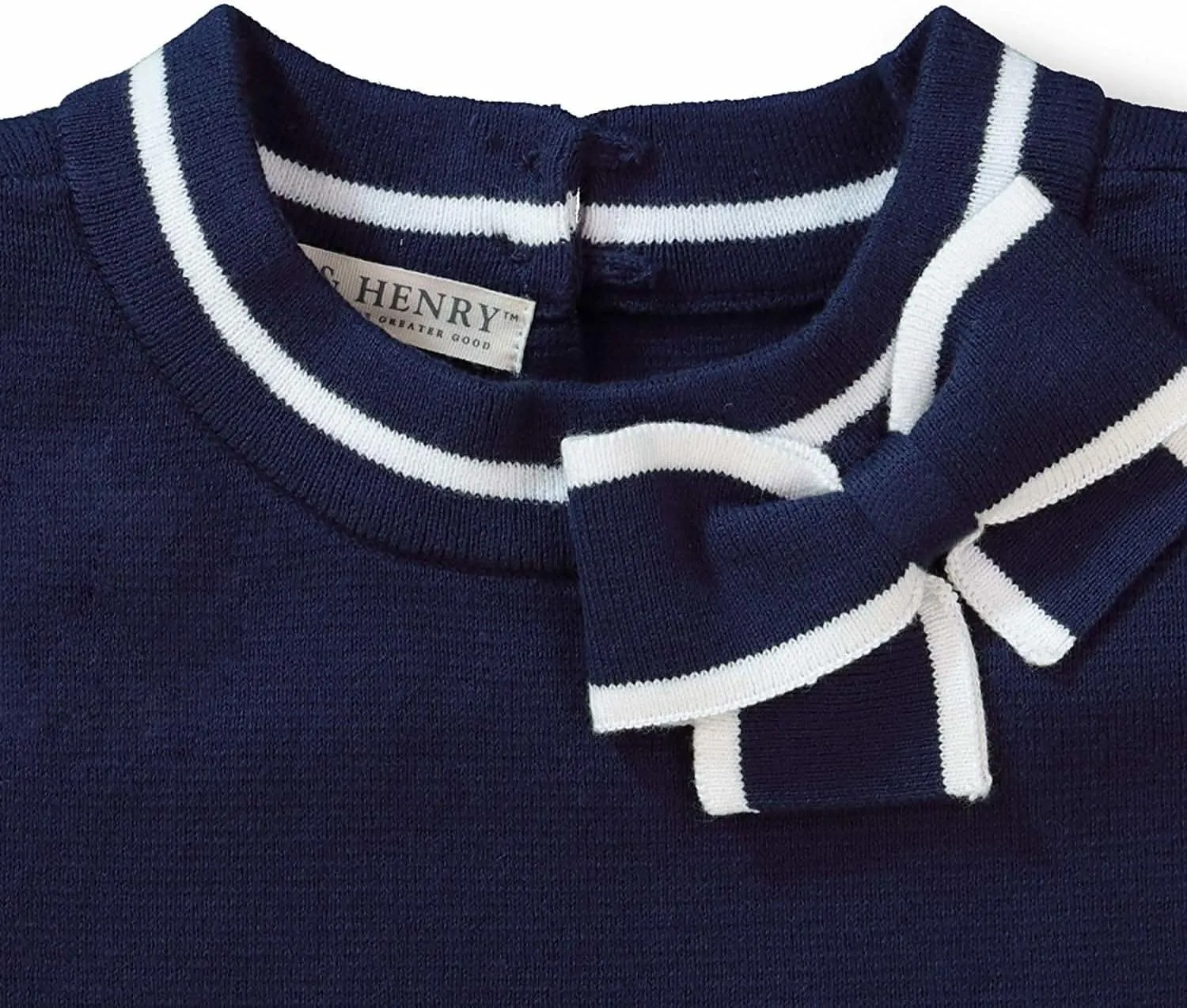 Hope & Henry Girls' Short Sleeve Sweater Top