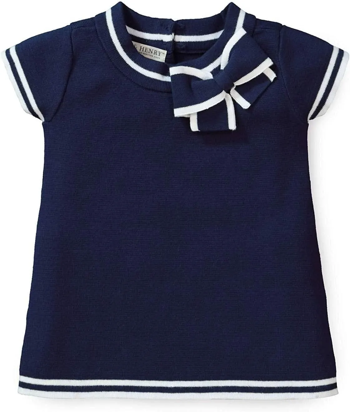 Hope & Henry Girls' Short Sleeve Sweater Top
