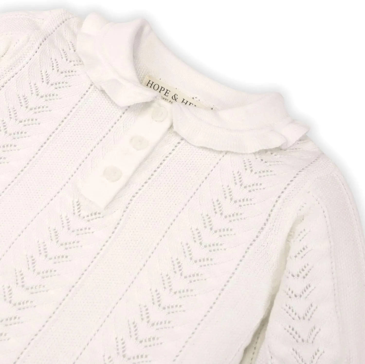 Hope & Henry Girls' Short Sleeve Sweater Top
