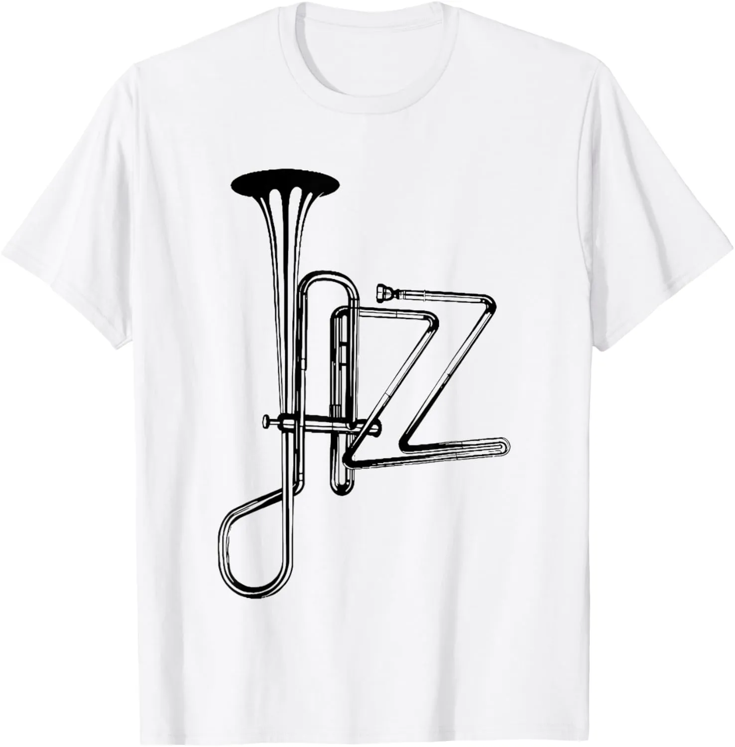 jazz orchestral instrument abstract art print T-Shirt