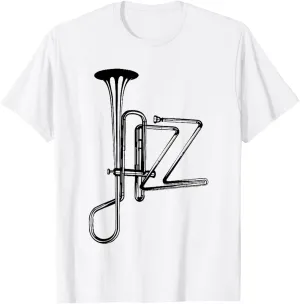 jazz orchestral instrument abstract art print T-Shirt