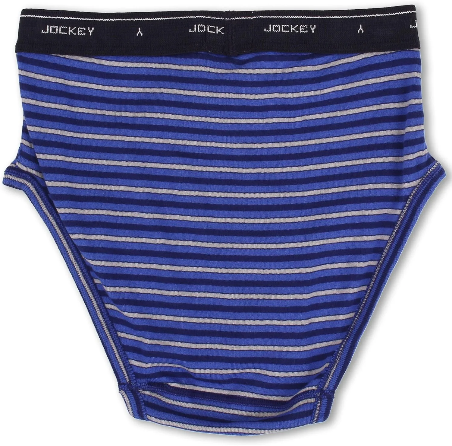 Jockey Cotton Low-Rise Brief 4-Pack Intense Royal/Majestic Blue/Mid Grey/Majestic Blue Stripe