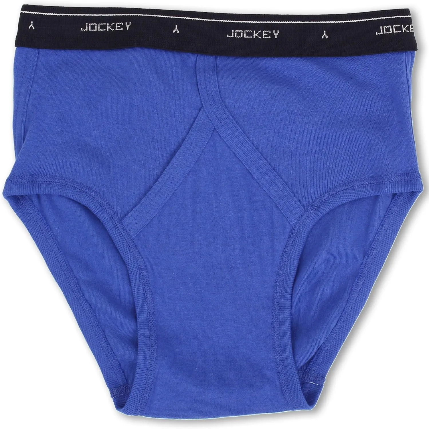 Jockey Cotton Low-Rise Brief 4-Pack Intense Royal/Majestic Blue/Mid Grey/Majestic Blue Stripe