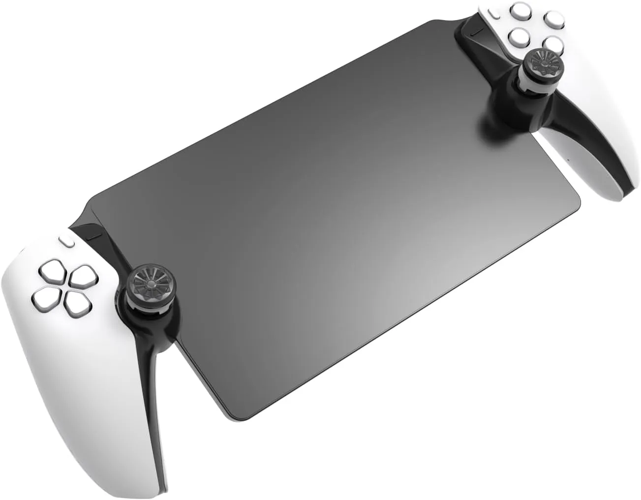 Joystick Caps Accessories for PlayStation Portal Remote Player, Thumbs Grips Caps 1 High-Rise & 1 Mid-Rise Concave Anti-Slip Wear-Resistant Thumb Stick Caps for PS5 Portal (Black)