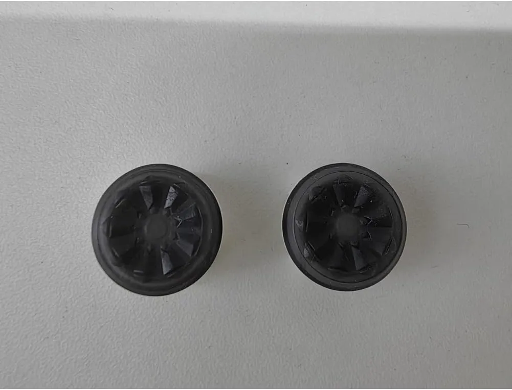 Joystick Caps Accessories for PlayStation Portal Remote Player, Thumbs Grips Caps 1 High-Rise & 1 Mid-Rise Concave Anti-Slip Wear-Resistant Thumb Stick Caps for PS5 Portal (Black)