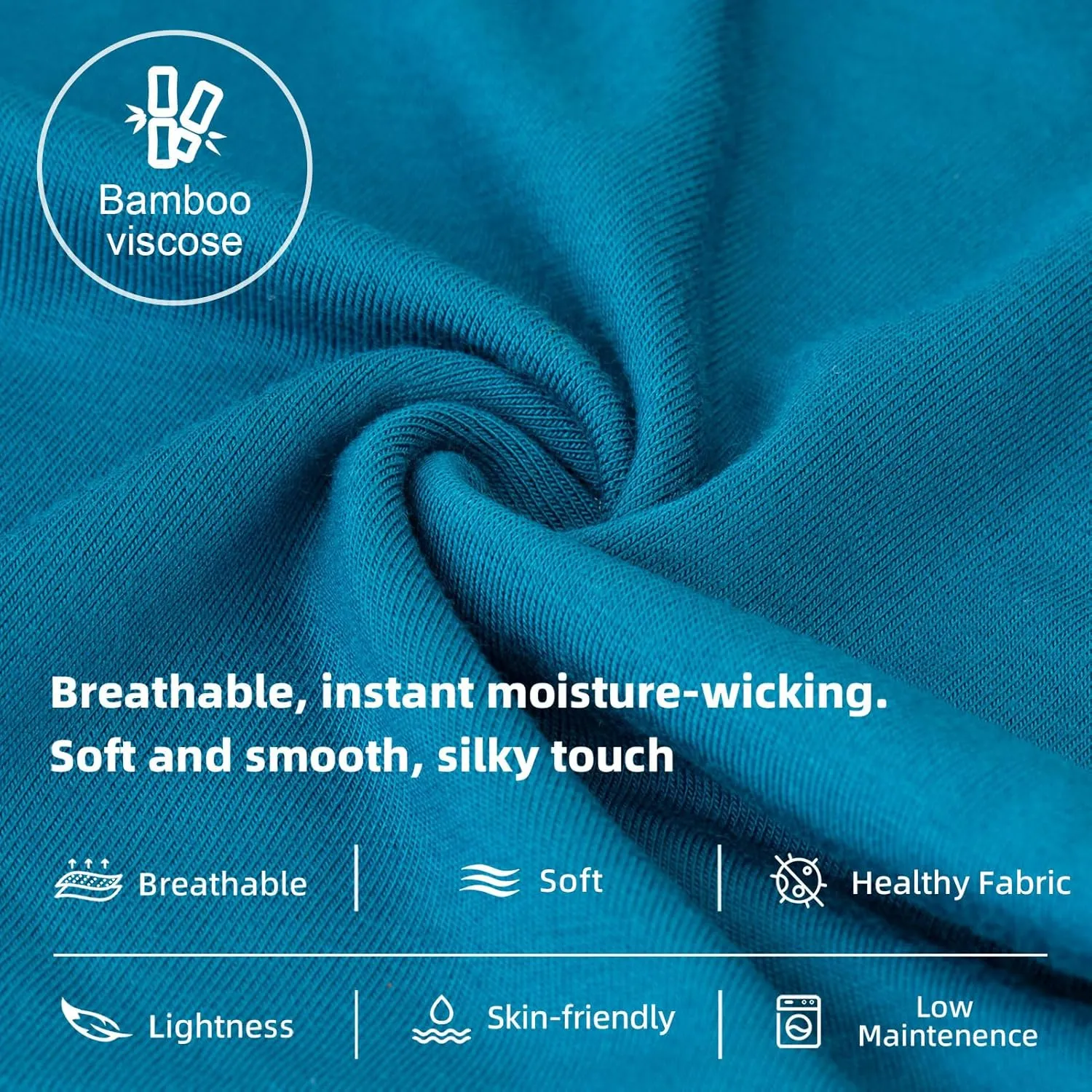 KNITLORD Men's Underwear Bamboo Viscose Soft Lightweight Mid/Low Rise Briefs 3 or 4 Pack