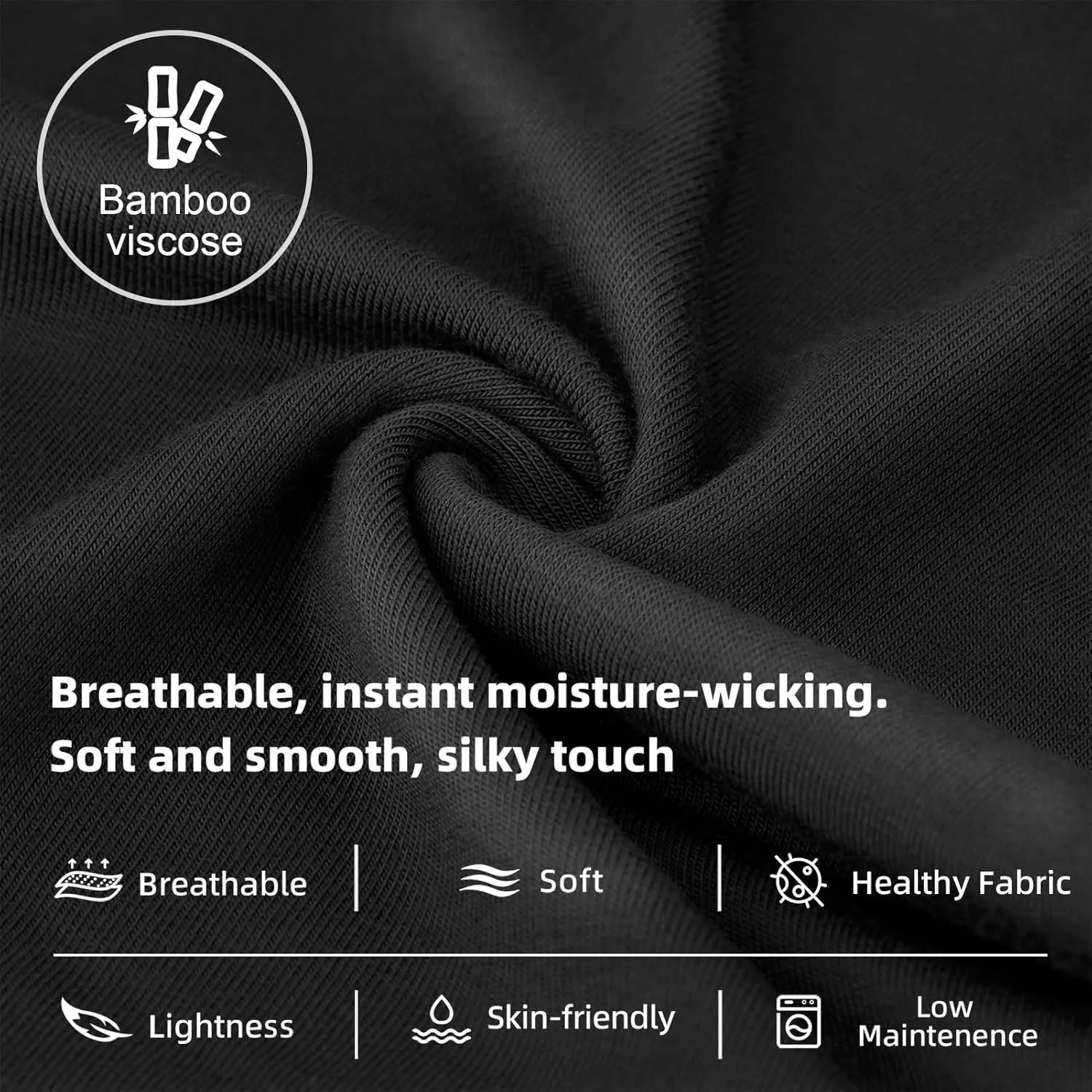 KNITLORD Men's Underwear Bamboo Viscose Soft Lightweight Mid/Low Rise Briefs 3 or 4 Pack