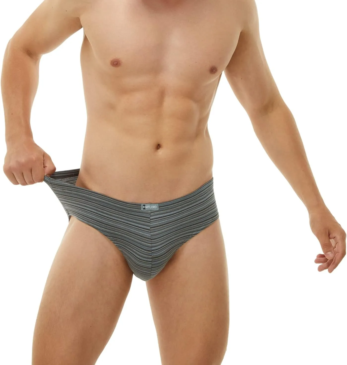 KNITLORD Men's Underwear Bamboo Viscose Soft Lightweight Mid/Low Rise Briefs 3 or 4 Pack
