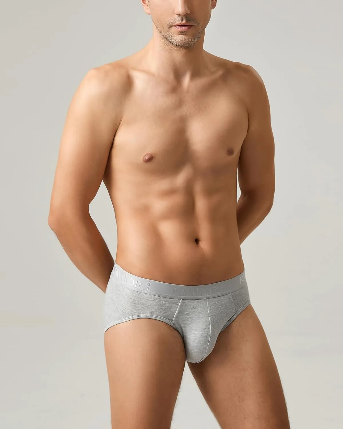 KNITLORD Men's Underwear Bamboo Viscose Soft Lightweight Mid/Low Rise Briefs 3 or 4 Pack