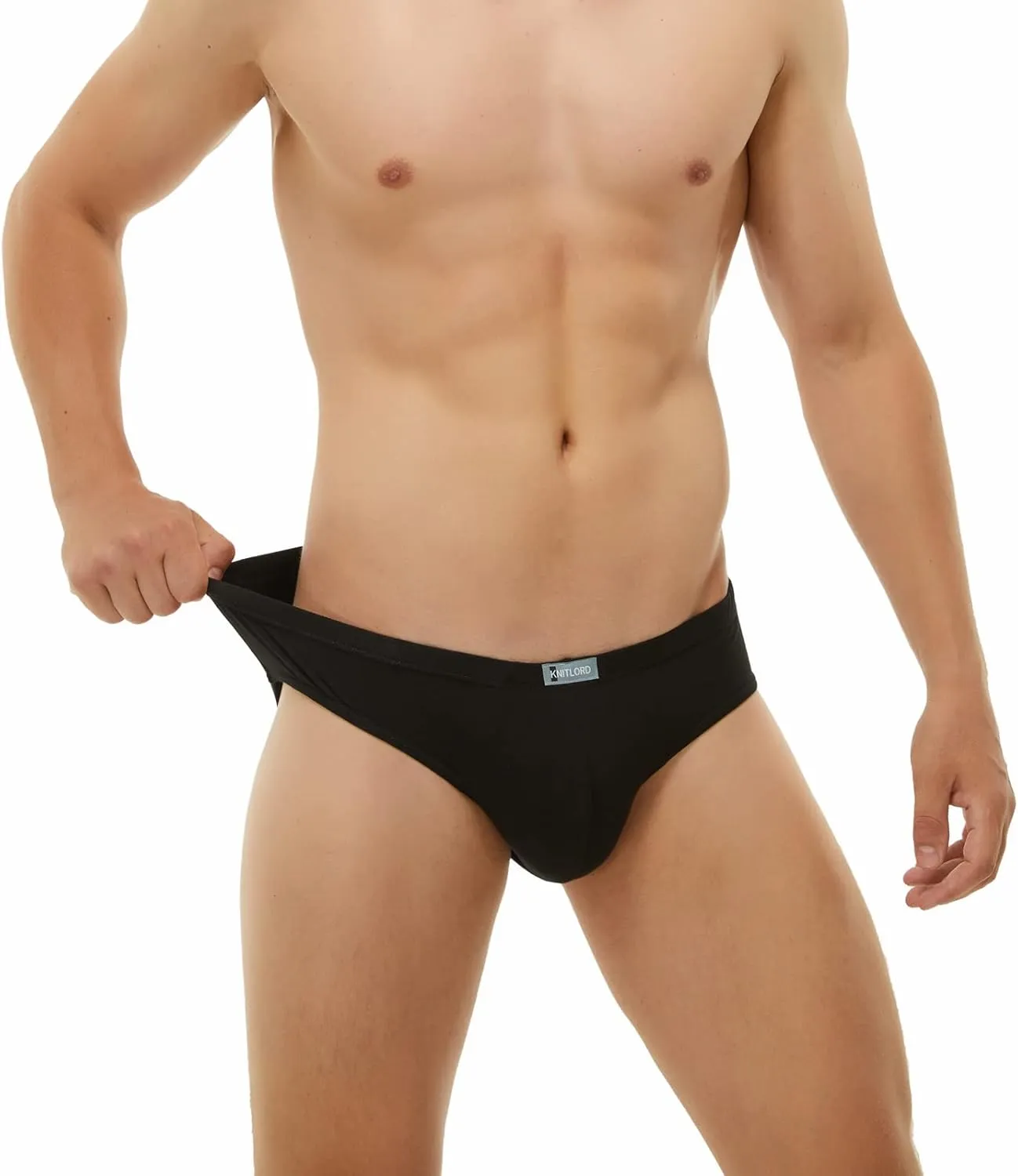 KNITLORD Men's Underwear Bamboo Viscose Soft Lightweight Mid/Low Rise Briefs 3 or 4 Pack