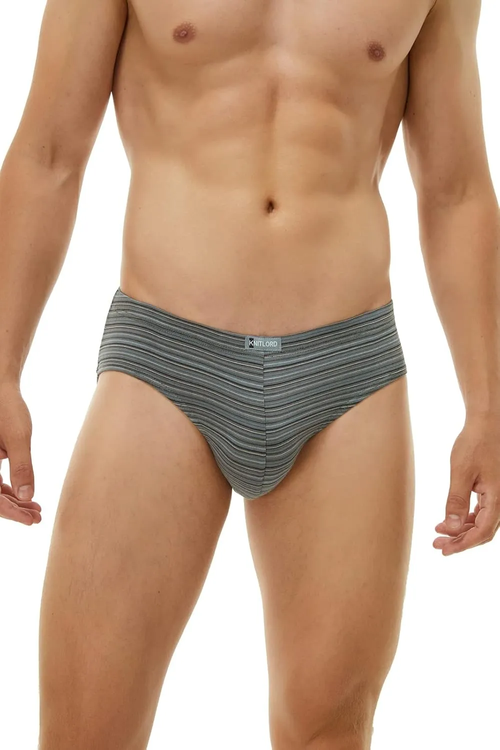 KNITLORD Men's Underwear Bamboo Viscose Soft Lightweight Mid/Low Rise Briefs 3 or 4 Pack