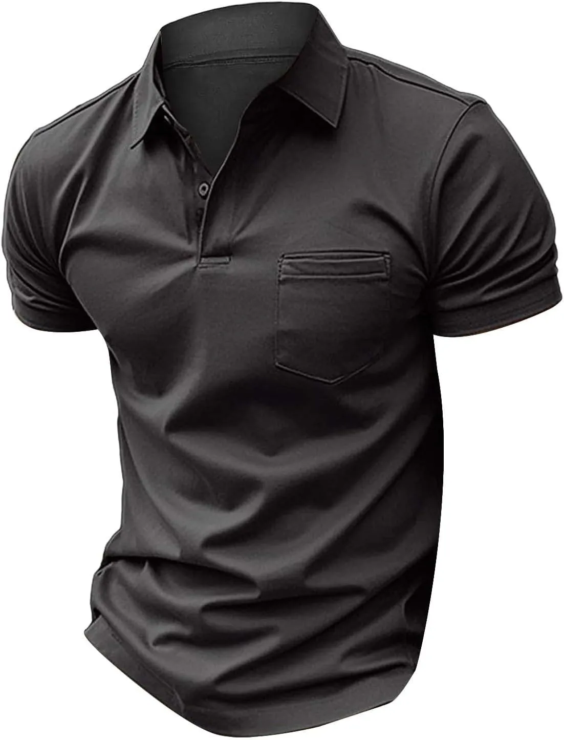 LCMTWX Polo Shirts for Men 2024 Button Up Shirt for Sports and Leisure Polo Shirts Polo Shirts for Men Men's Golf Polo Men