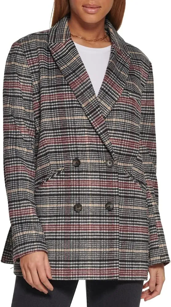 Levi's Women's Wool Blend Double Breasted Blazer