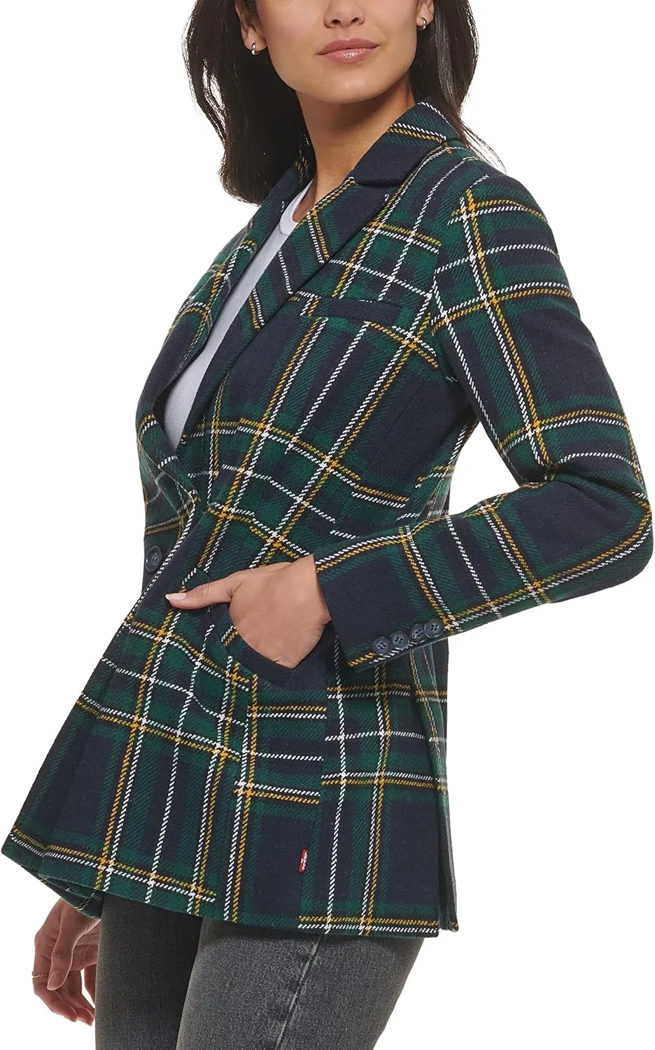 Levi's Women's Wool Blend Double Breasted Blazer
