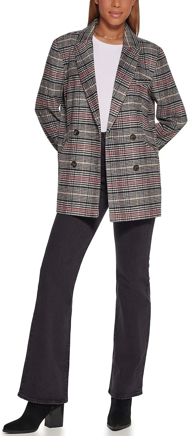Levi's Women's Wool Blend Double Breasted Blazer