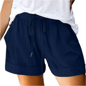 Lounge Shorts for Women Ripped Stretchy Jean Shorts Mid Waisted Distressed Denim Shorts Capri Pants Maternity Clothes