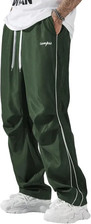 Men's Y2K Baggy Sweatpants Parachute Pants Wide Leg Vintage Track Pants Casual Streetwear