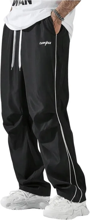 Men's Y2K Baggy Sweatpants Parachute Pants Wide Leg Vintage Track Pants Casual Streetwear