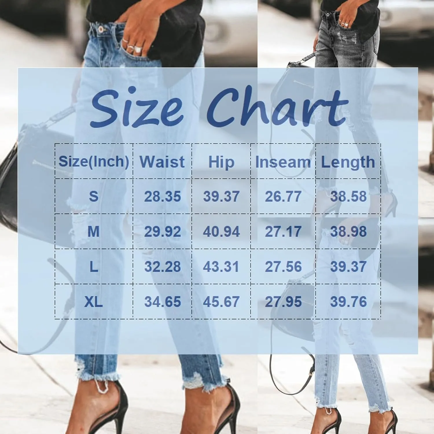 midelxp Straight Leg Jeans for Women Casual Button Down High Waist Ripped Jeans Boyfriend Distressed Denim Pants with Pockets