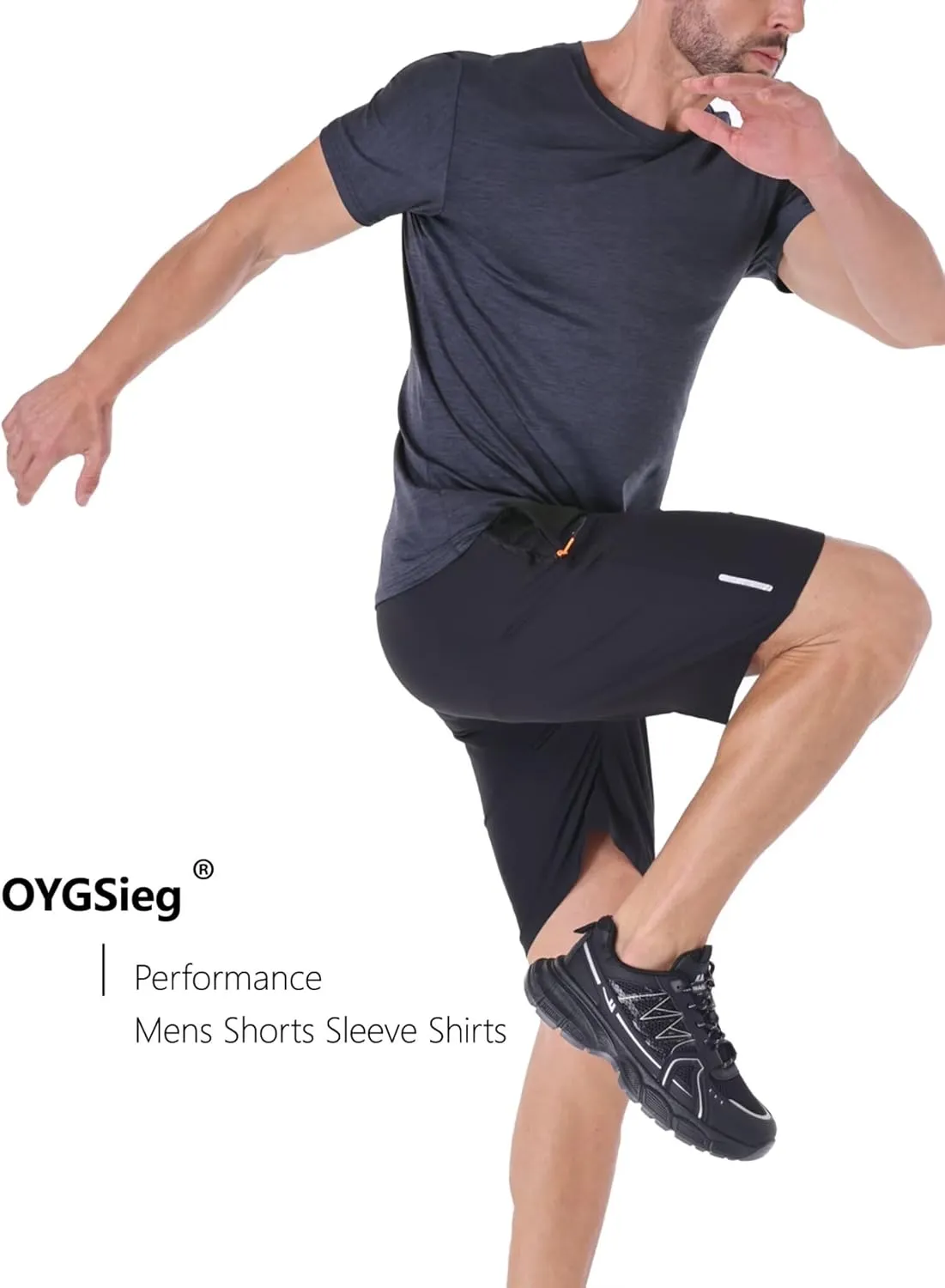 OYGSieg 6 Pack Mens Polo Shirts Performance Short Sleeve Golf Shirt Moisture Wicking Athletic Casual Collared T-Shirt
