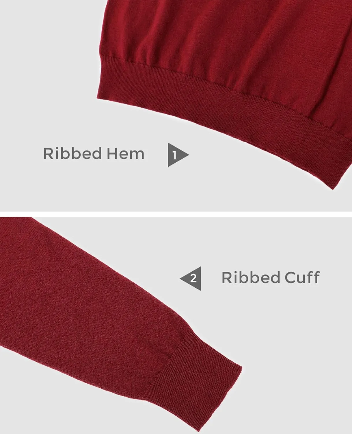 QUALFORT Women's Sweaters Long Sleeve Soft Lightweight Basic Knitted Pullover Sweater