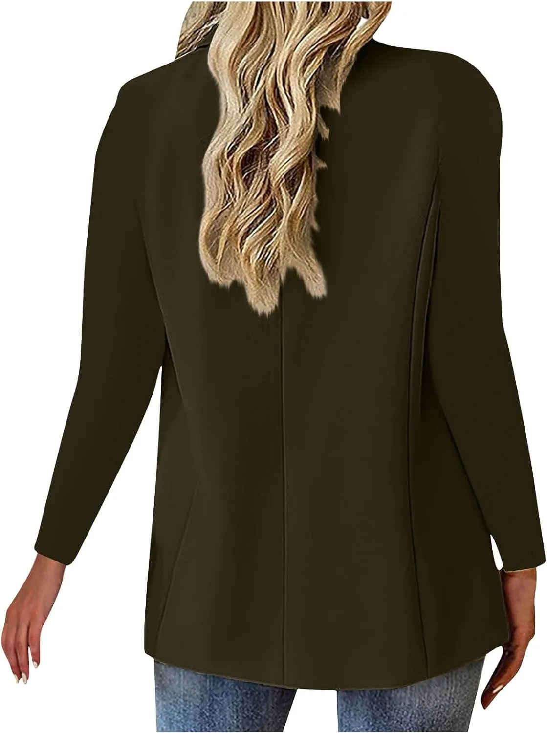 Suit Jackets for Women Business Casual Open Front Blazers Office Work Lightweight Coats Spring Summer Cardigan Suits