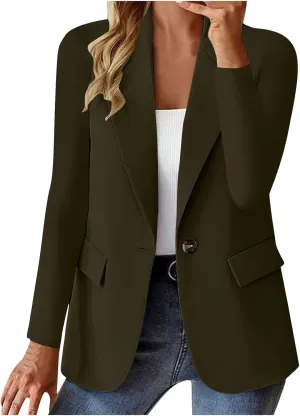 Suit Jackets for Women Business Casual Open Front Blazers Office Work Lightweight Coats Spring Summer Cardigan Suits