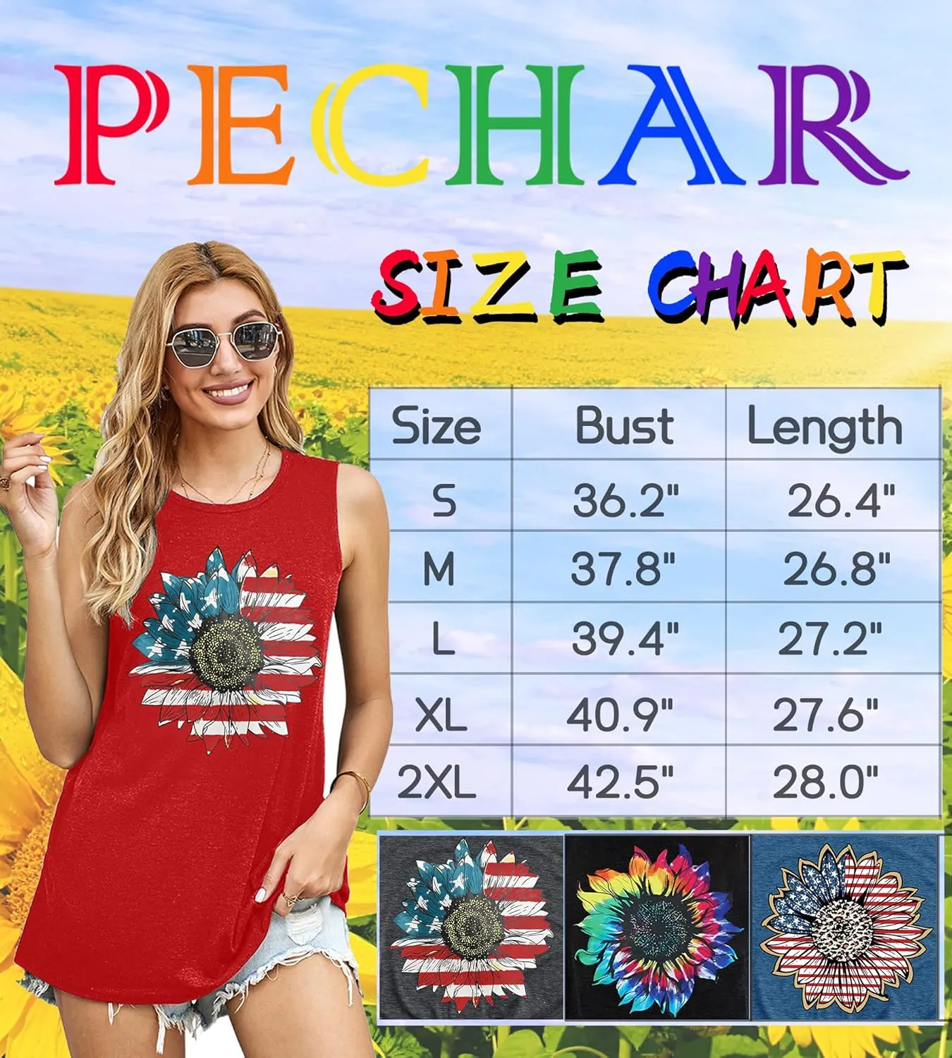 Sunflower Tank Tops Women Sunflower Graphic Tees Shirts Summer Leopard Print Sleeveless Tees Top