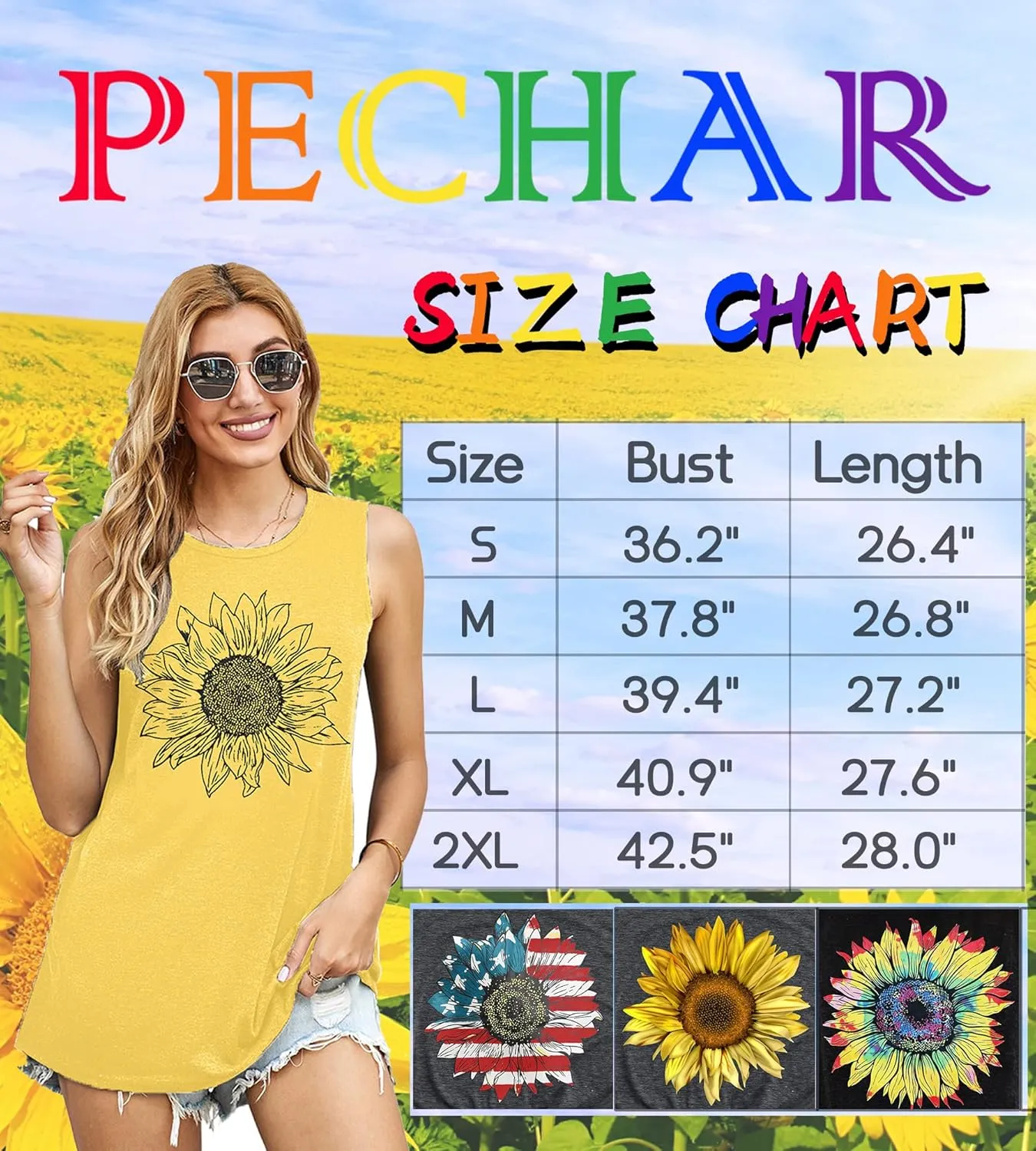 Sunflower Tank Tops Women Sunflower Graphic Tees Shirts Summer Leopard Print Sleeveless Tees Top