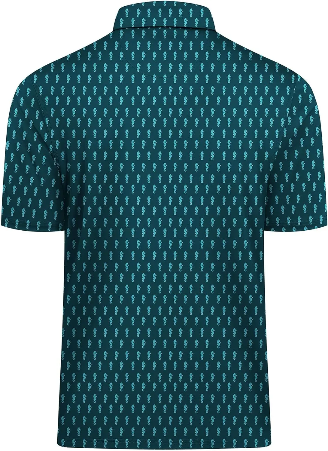 SWISSWELL Mens Golf Shirt Short Sleeve Moisture Wicking Print Polo Shirts for Men Performance Collared Summer Athletic Tshirt