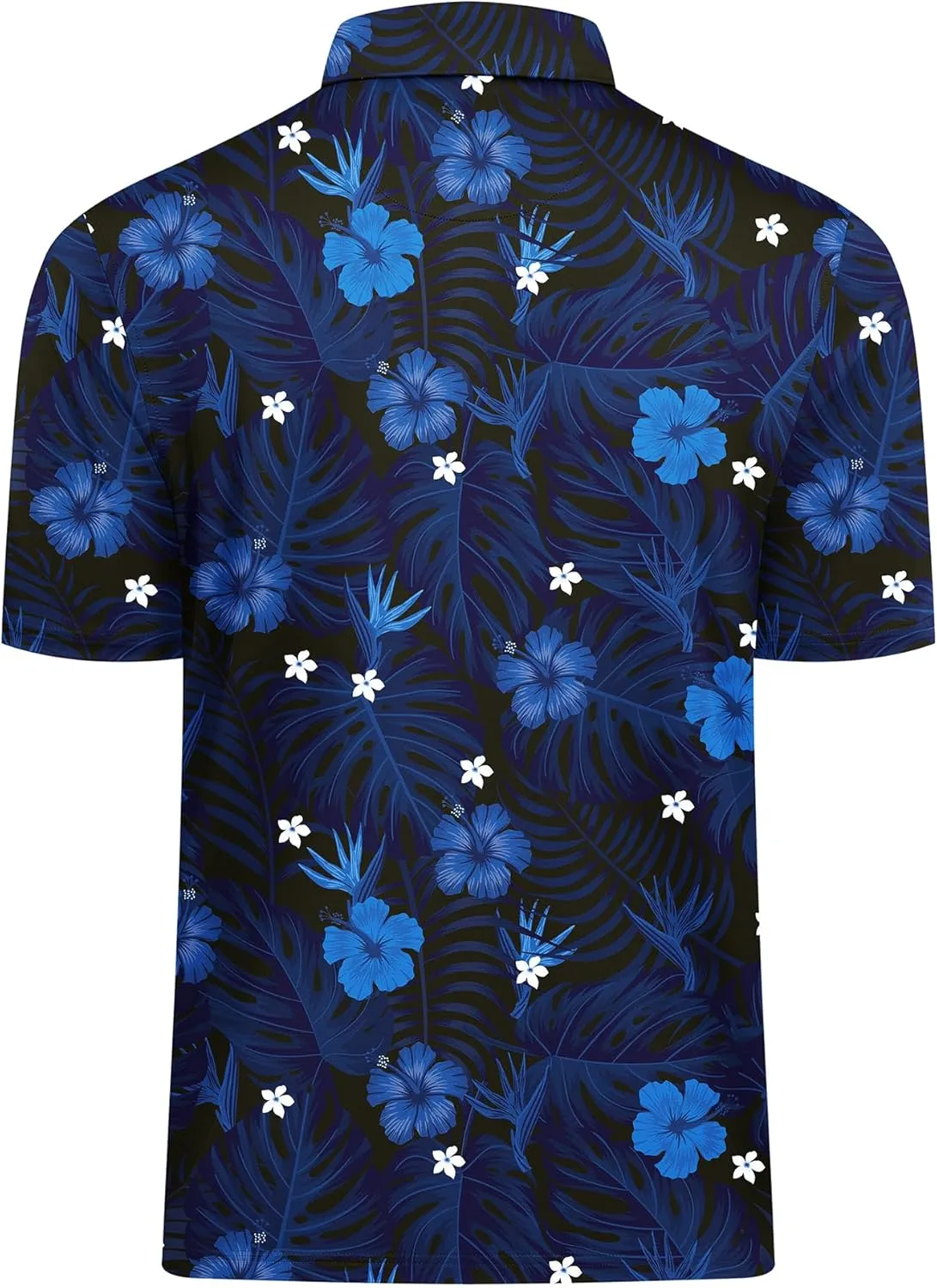 SWISSWELL Mens Golf Shirt Short Sleeve Moisture Wicking Print Polo Shirts for Men Performance Collared Summer Athletic Tshirt