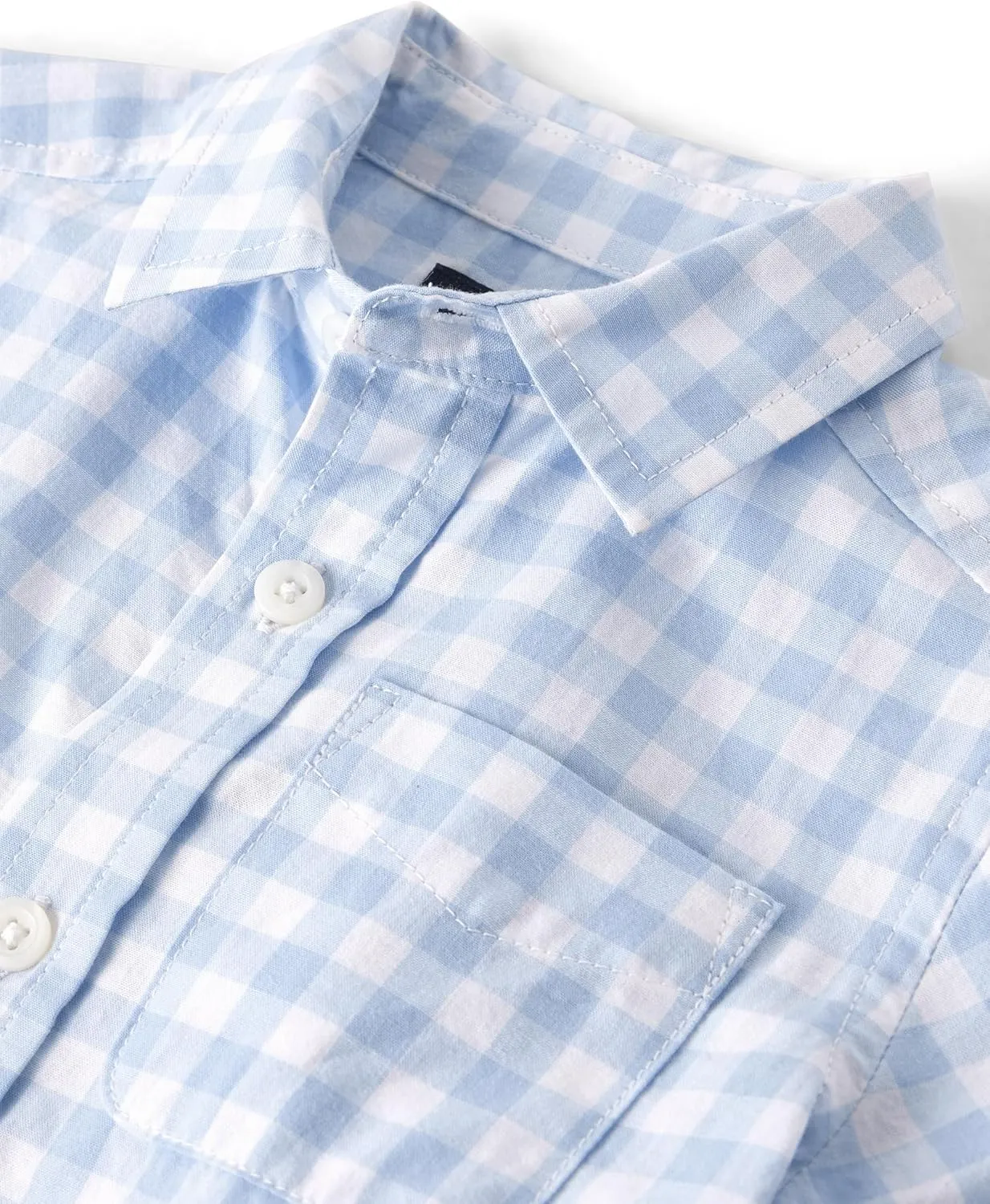 The Children's Place Baby Boys' and Toddler Poplin Long Sleeve Button Down Shirt