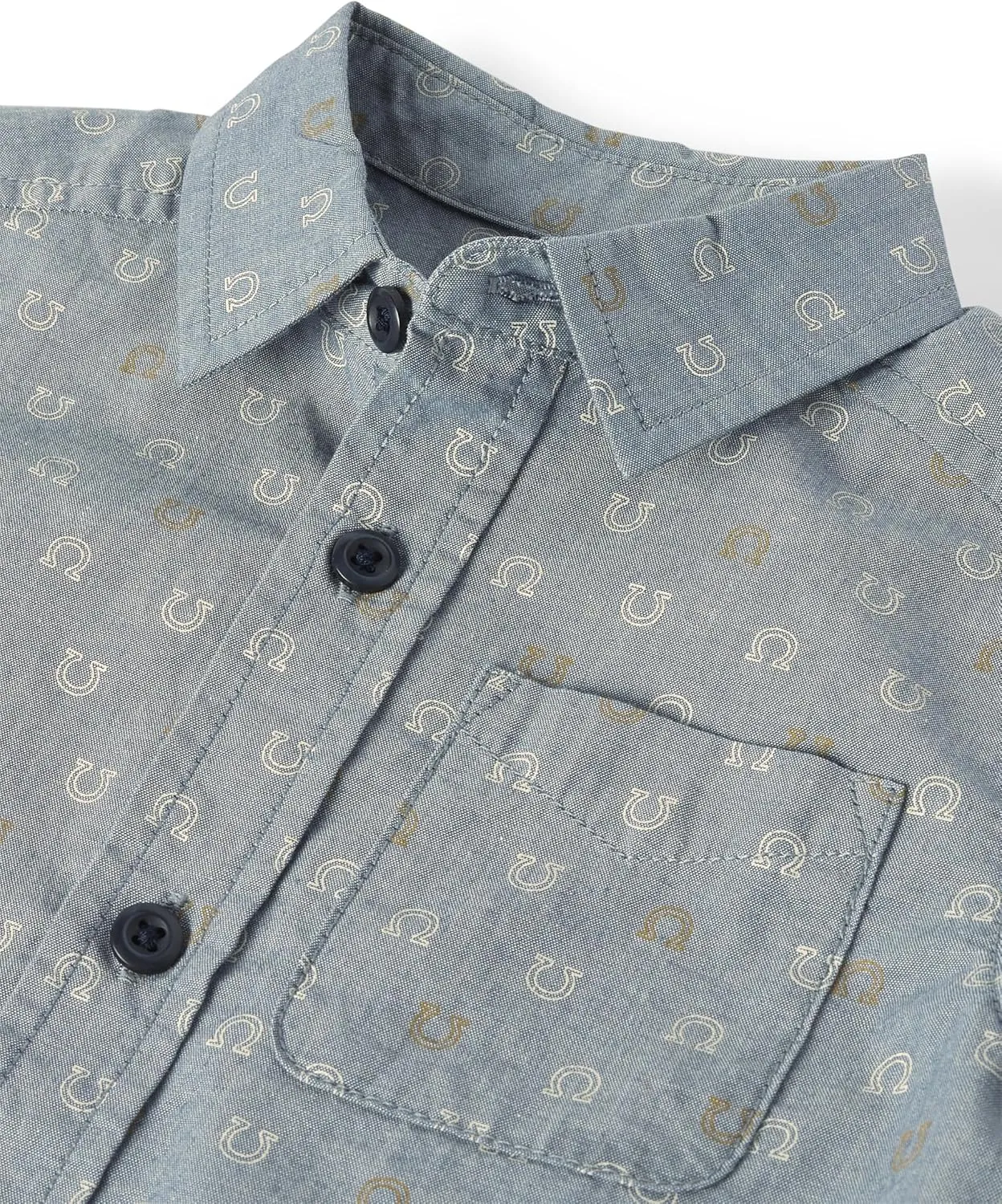 The Children's Place Baby Boys' Poplin Short Sleeve Button Down Shirt