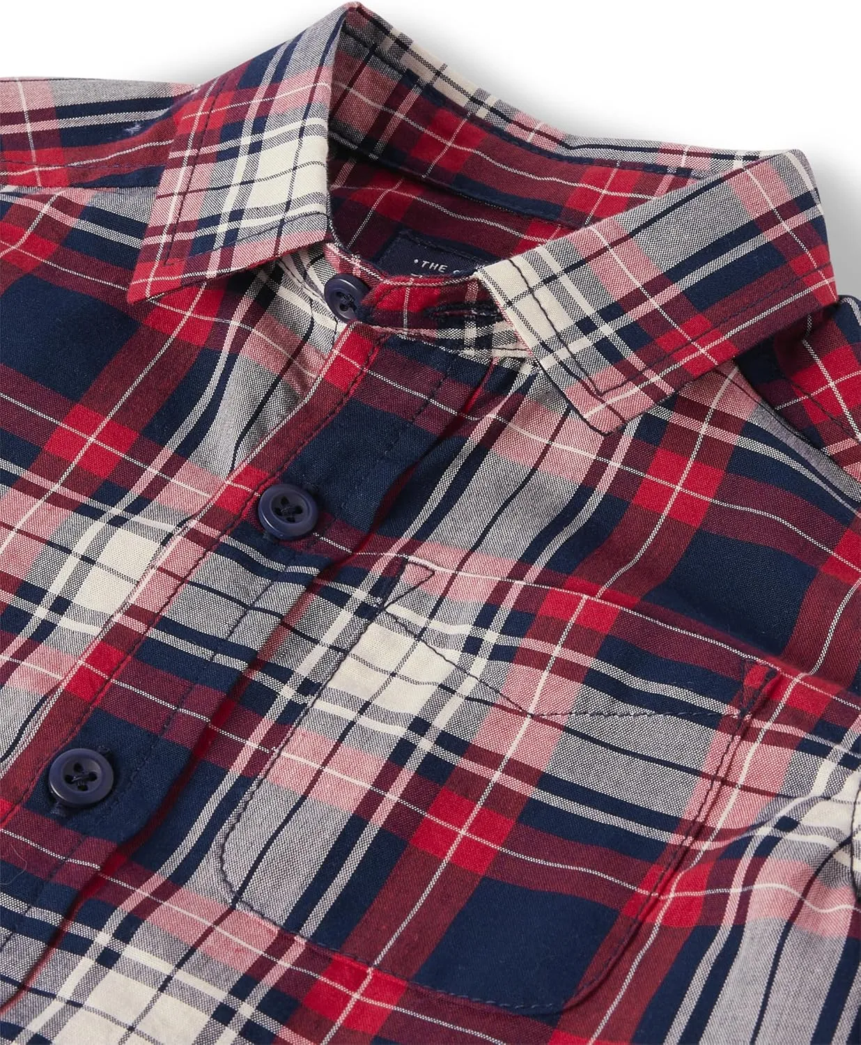 The Children's Place Baby Boys' Poplin Short Sleeve Button Down Shirt