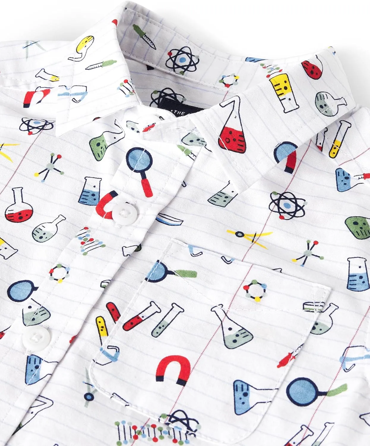 The Children's Place Baby Boys' Poplin Short Sleeve Button Down Shirt